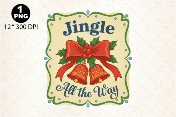 Christmas Bell Frame PNG for Illustrations