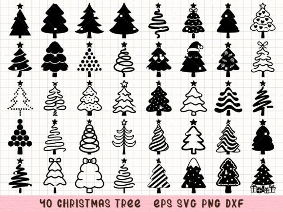 Christmas Tree Silhouette: Crafting Illustrations