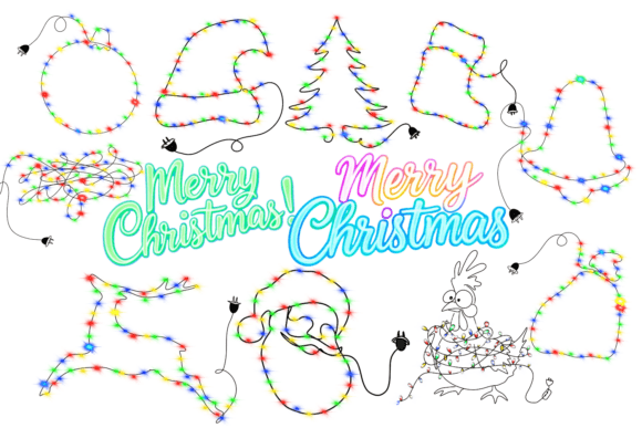 Clipart Christmas Lights: Festive Illustrations