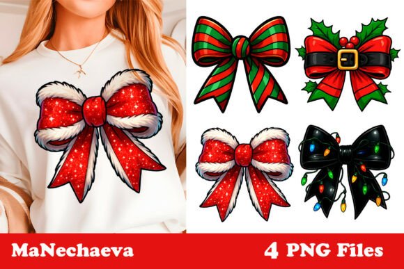 Coquette Christmas Bow Clipart PNG: A Seller’s Review
