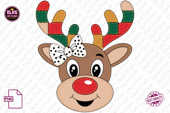 Cute Funny Christmas PNG Sublimation Illustrations