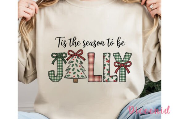 Jolly Christmas Applique PNG Clipart & Illustrations