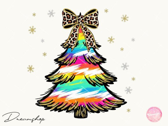 Pink Christmas Tree Bow Shirt: Illustrations Review
