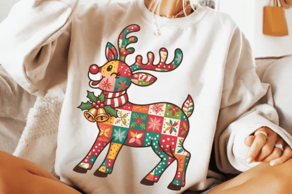 Review: Christmas Patchwork, Florals Reindeer PNG