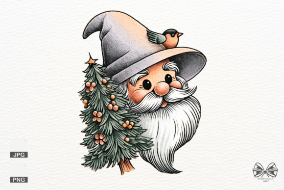 Review: Santa and Christmas Tree Png Clipart for Stitchers