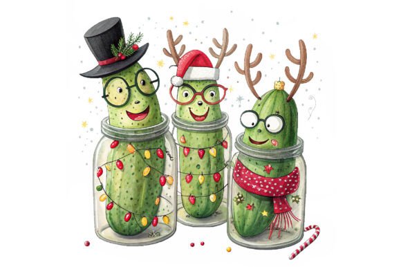 Reviewing Christmas Pickles Png Illustrations