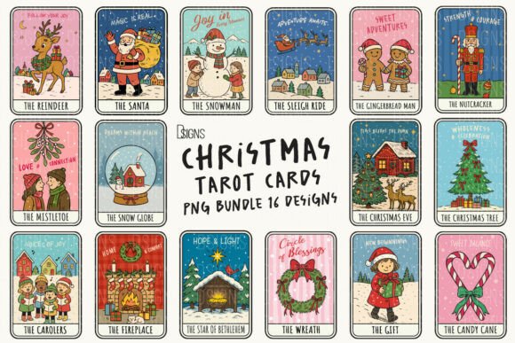 Reviewing the Christmas Tarot Cards Bundle for Embroidery