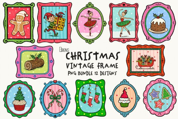 Reviewing Vintage Frame Illustrations for Crafts